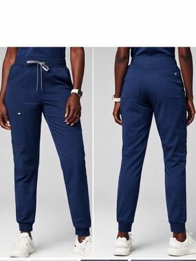 Fabletics On-Call Joggers Scrub Pants High Rise 28” Navy - Size S